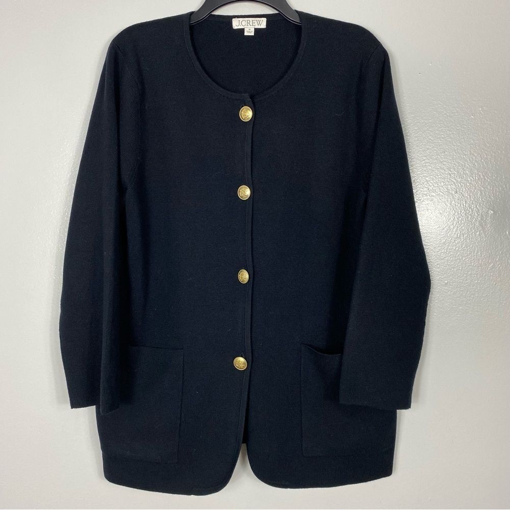 J Crew Giselle sweater blazer sz M - Picture 2 of 10